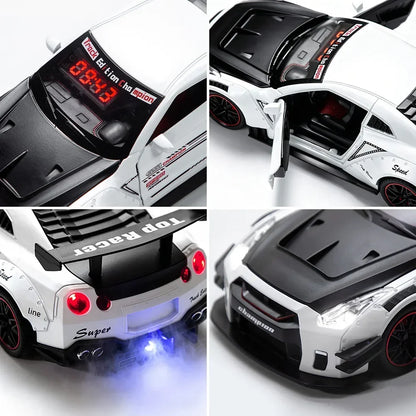 GTR Simulated Sports Car Alarm Clock Adjustable Engine Roar Sound with Mist Sprayer Creative Desktop Ornament ﻿ ﻿ ﻿ ﻿ ﻿ ﻿ ﻿