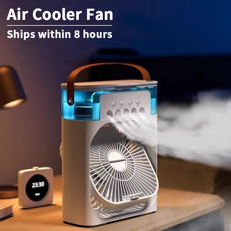 Stay Cool This Summer with Our 3-in-1 Portable Air Cooler Fan – Perfect for Home, Office, and Outdoor Use!