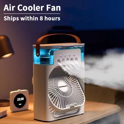Stay Cool This Summer with Our 3-in-1 Portable Air Cooler Fan – Perfect for Home, Office, and Outdoor Use!
