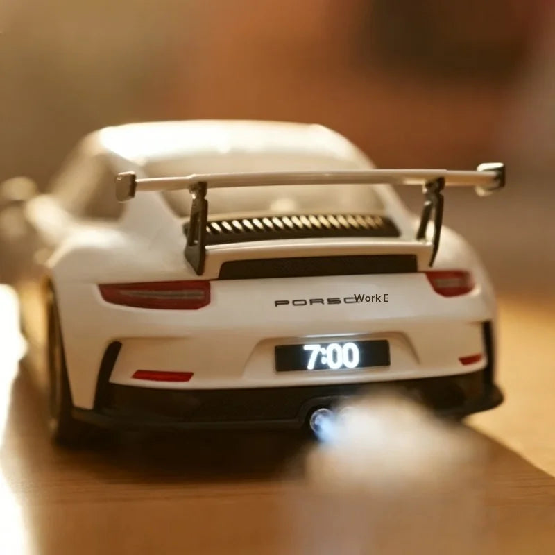 Experience the Thrill of Time with the Innovative Metal Racing Car Hypercar Alarm Clock - A Must-Have for Sports Car Enthusiasts!