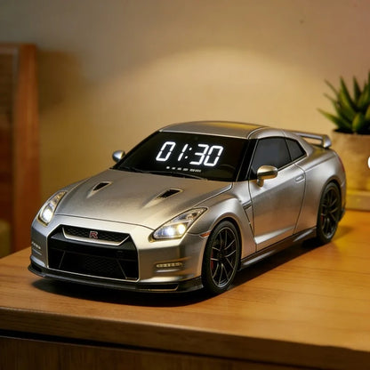 Experience the Thrill of Time with the Innovative Metal Racing Car Hypercar Alarm Clock - A Must-Have for Sports Car Enthusiasts!