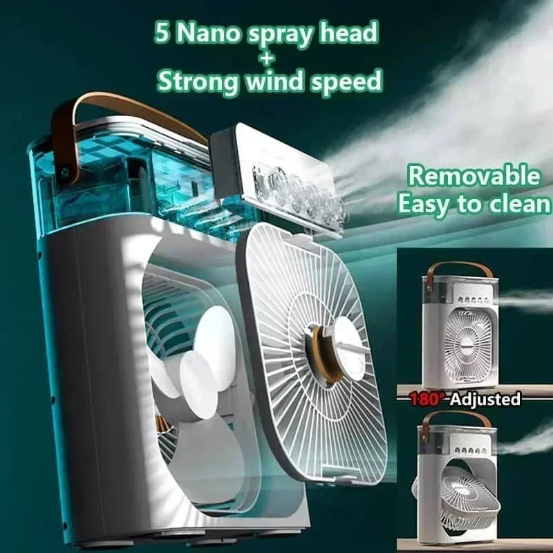 Stay Cool This Summer with Our 3-in-1 Portable Air Cooler Fan – Perfect for Home, Office, and Outdoor Use!
