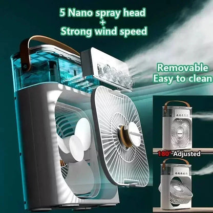Stay Cool This Summer with Our 3-in-1 Portable Air Cooler Fan – Perfect for Home, Office, and Outdoor Use!