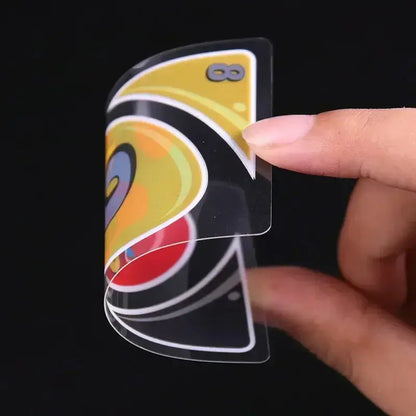 Card Games - Waterproof Clear UNO Plastic Playing Cards - for Swimming Pool, Beach Party, Camping & Travel - Fun Summer Gift for Family, Kids & Friends - 1 Deck Classic Set