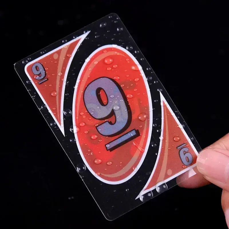 Card Games - Waterproof Clear UNO Plastic Playing Cards - for Swimming Pool, Beach Party, Camping & Travel - Fun Summer Gift for Family, Kids & Friends - 1 Deck Classic Set